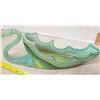 Image 5 : Large  art Glass Swan dish