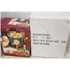 Christmas Cookie Jar with air tight cover + 1 set Chip N'Dip-Hot Tub