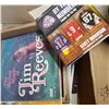 Image 1 : vinyl records lot and hockey book