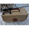Image 3 : Ice fishing rod / reel and box of tackle