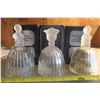 Image 1 : 3 Goebel Crystal Glass Bells, '78 '79 and Aniversary