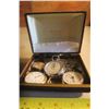 Image 1 : 2 Pocket Watches, 1 Wrist Watch, and 1 Stop Watch