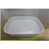 Image 8 : Corning ware 3 Oven Dishes, and 1 French White Dish.  2 Lids, 1 Has Chipped Handle