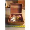 Cedar Box With Floral Ceramic wear