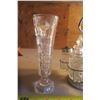 Image 1 : Glass Cruet Set, Cristal Vase, and Bowl