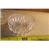 Image 2 : Glass Cruet Set, Cristal Vase, and Bowl