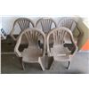 Image 1 : 5 Brown Stacking Lawn Chairs