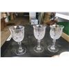 Image 8 : 2 Ornate Teacups and 3 Wine Glasses