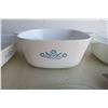 Image 2 : 3 Corningware Dishes, 2 Lids (Match 1 of the Dishes), Some Chips on the Handles