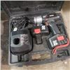 Image 1 : Craftsman 15.6 volt cordless drill with charger, two batteries and original hard case