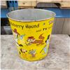 Image 2 : vintage original Huckleberry Hound TV show garbage can