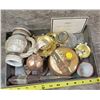 Image 1 : Misc vintage collectible lot, oil lamp parts and more