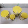 Image 2 : 4 piece vintage canister set, sunflower motif