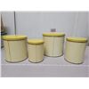 Image 3 : 4 piece vintage canister set, sunflower motif