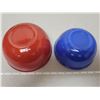 Image 3 : Blue & red mixing bowls, vintage