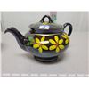 Image 1 : Brown tea pot flowered motif