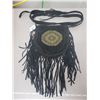 Image 4 : Black suede shoulder bag - fringed -Steve Madden