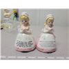 Image 1 : Pink praying ladies salt and pepper shakers