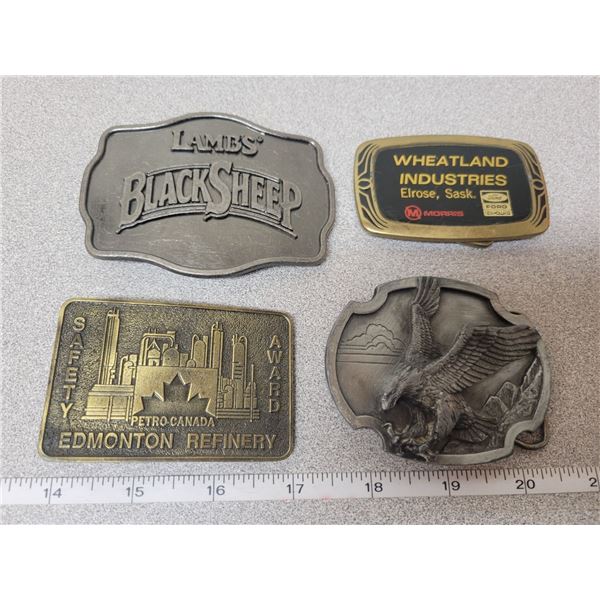 4 belt buckles