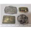 4 belt buckles