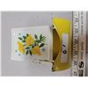 Image 1 : White match box three yellow flower pattern