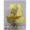 Image 1 : Yellow match box blue flower pattern