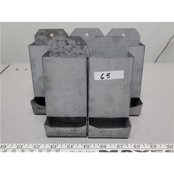 Five metal match boxes ready to decorative & paint