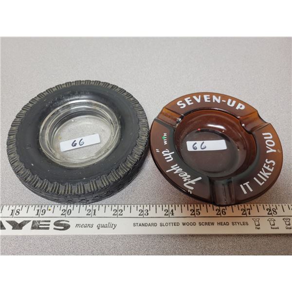 Ashtrays - Goodyear 1 7-UP