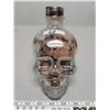26 oz glass skull full of pennies