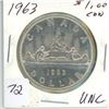 1963 Canada $1.00 One Dollar unc