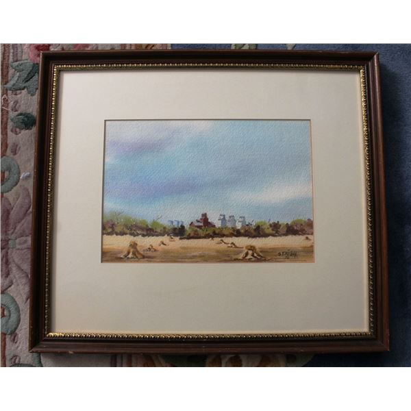 Mead Park, Sask  signed Original Prairie Landscape