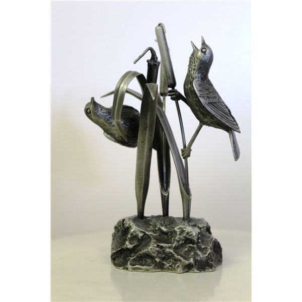 The Franklin Mint   “BLACKBIRDS” Limited Edition, Pewter Sculpture