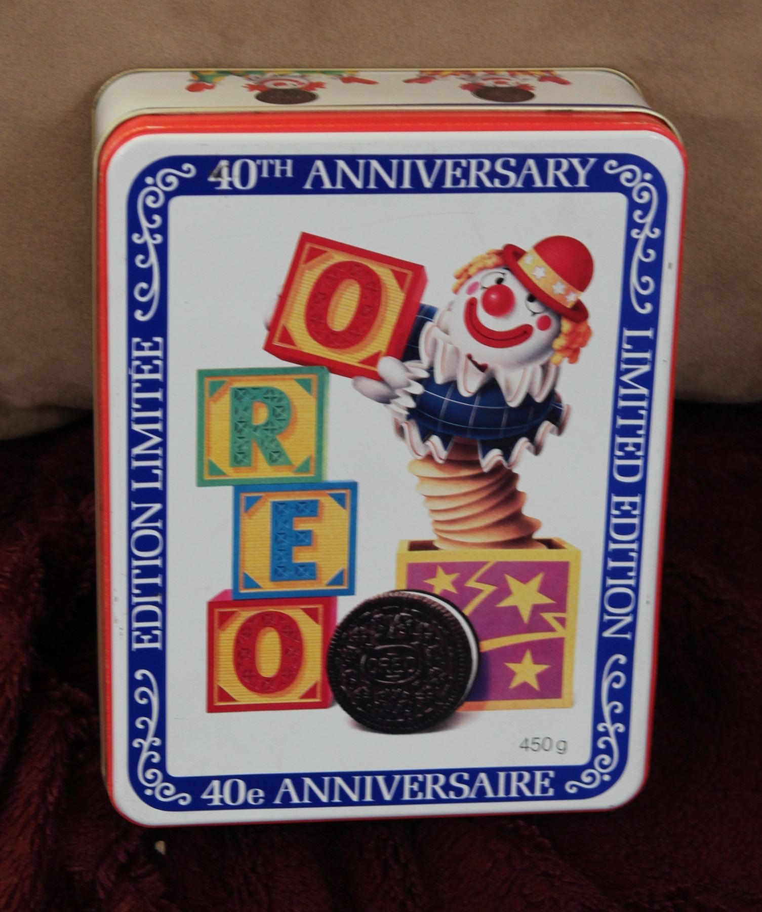 Oreo Rectangular Vintage Oreo Cookie Tin Rectangle 6 X 8