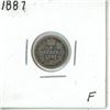 Image 1 : 1887 Canadian 5 Cent Piece F