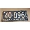 Saskatchewan License Plate 1931