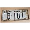 Saskatchewan License Plate 1948