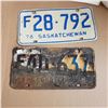 Image 2 : 2 Saskatchewan License Plate 1976