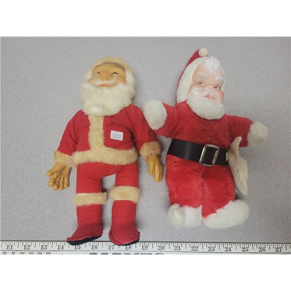 2 small Santas - one from 1940's
