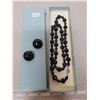 Black necklace & earrings
