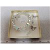 Crystal bracelet & earrings