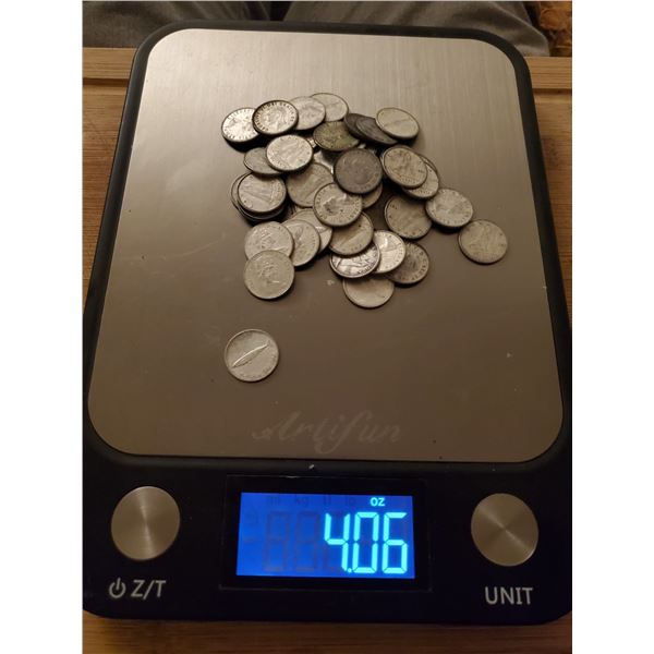 4 oz of silver Canadian dimes
