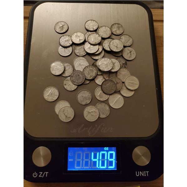 4 oz of silver Canadian dimes