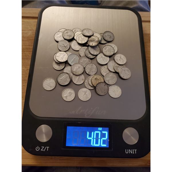 4 oz of silver Canadian dimes