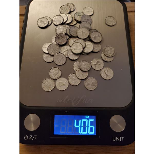 4 oz of silver Canadian dimes