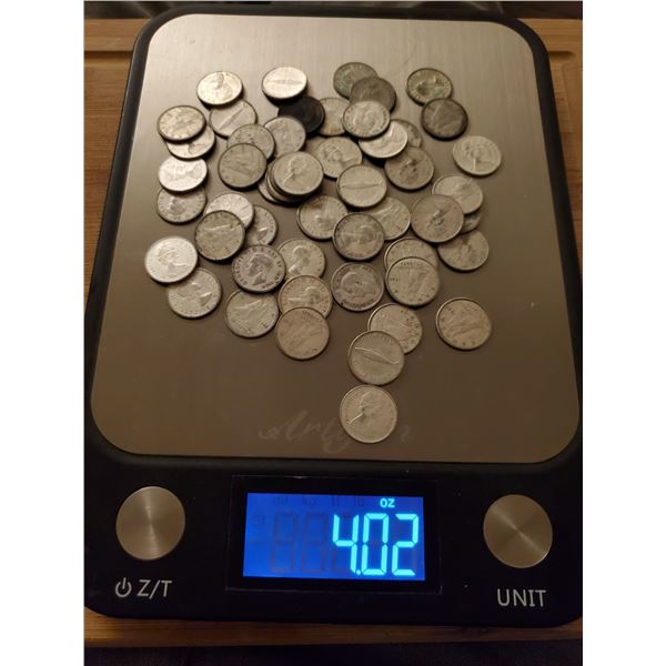 4 oz of silver Canadian dimes