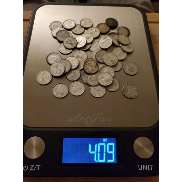 4 oz of silver Canadian dimes