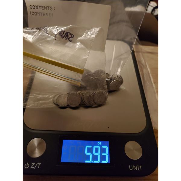 5.9 oz of silver Canadian dimes