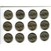 Image 2 : 12 US Buffalo "Indian Head" nickels 1926, 1934, 1936