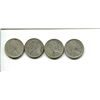 Image 2 : 4 silver Canadian 1968 quarters