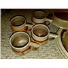Image 3 : Tundra Laurentian Pottery "Lava Drip" glaze 4 plates & 4 mugs *Highly Collectible*